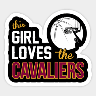 Sports this girl loves cava liers basketball Sticker